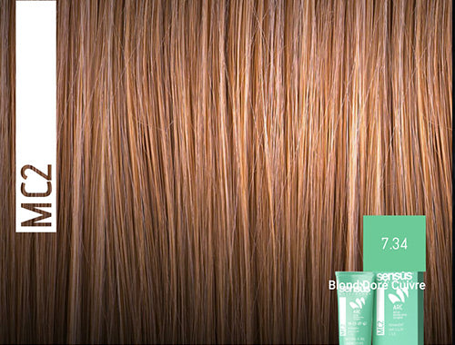 Coloration Permanente 7.34 Blond Doré Cuivre MC2