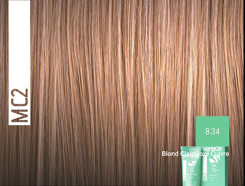 Coloration Permanente 8.34 Blond Claire Doré Cuivre MC2